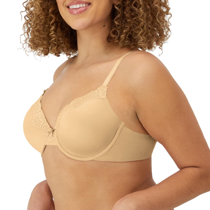 Maidenform Women's Comfort Devotion Embellished Extra Coverage, Latte Lift/Black, 40DD - Image 4